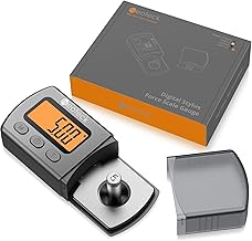 Neoteck Digital Tonearm Scales Turntable Stylus Force Scale Gauge Tester of Power from Turntable 0.01g Orange LCD Backlight for Turntable Tonearm (Silver Grey)