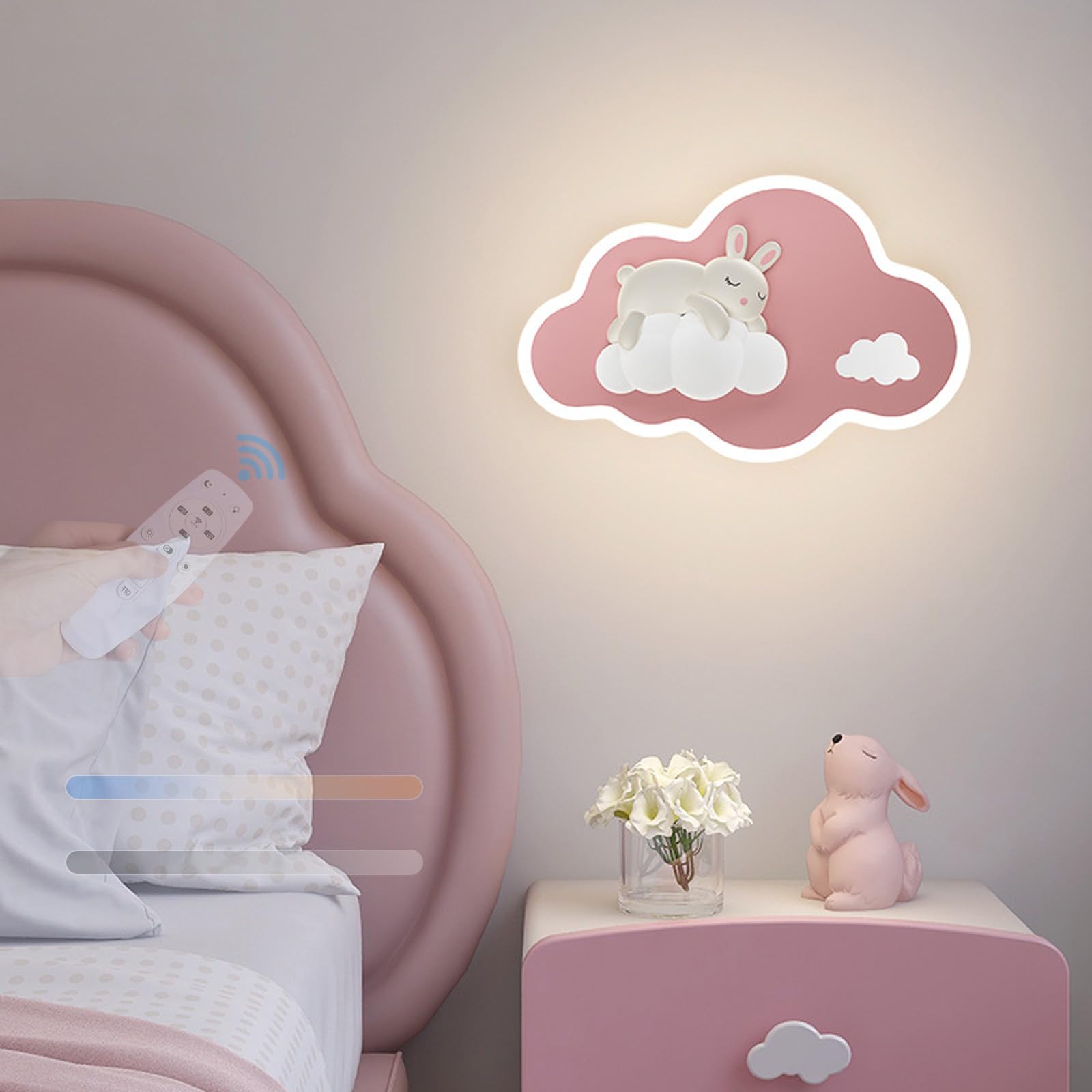 Apliques de pared infantil con mando para el dormitorio de los niños 8
