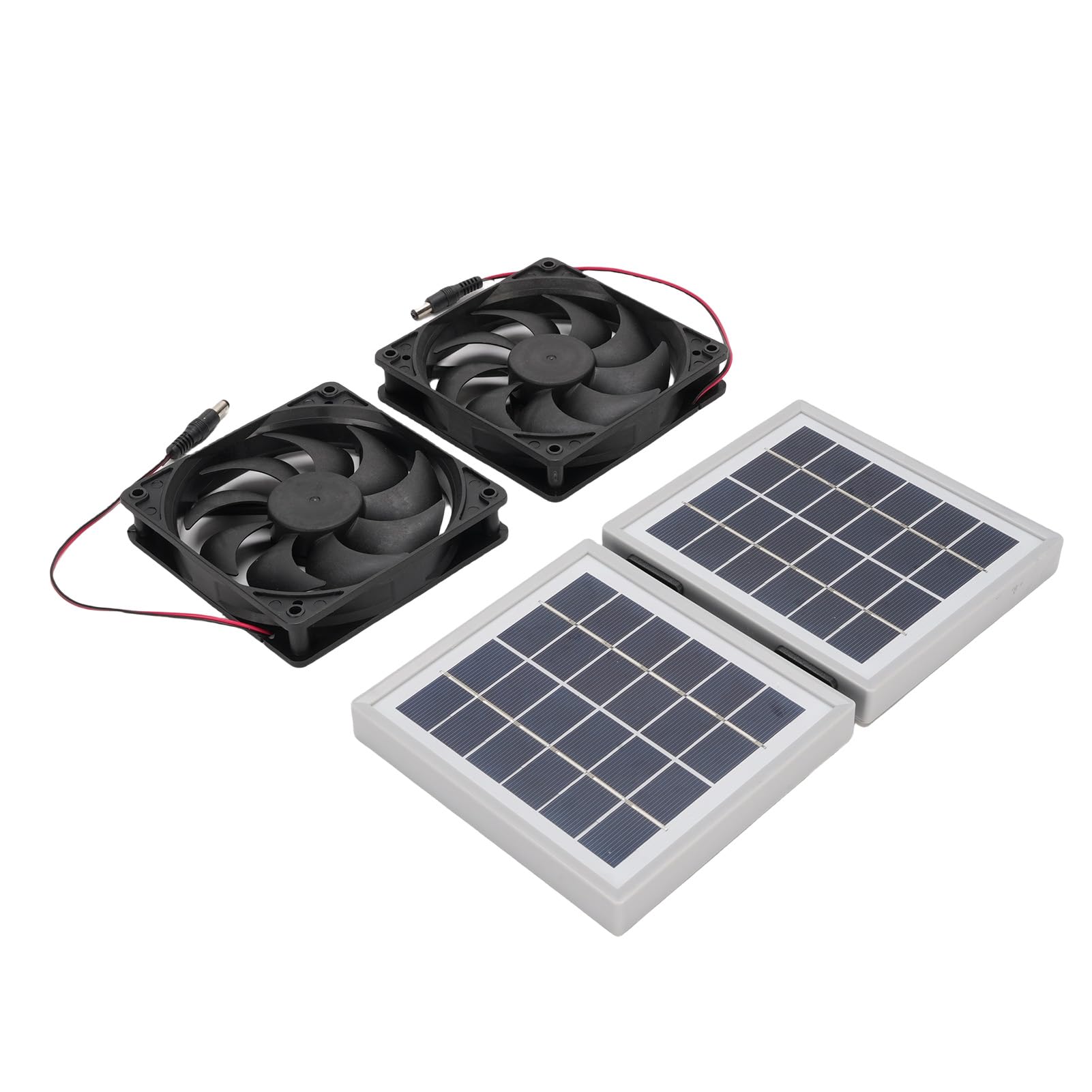 Słoneczny Wentylator Wyciągowy Ze Składanym Panelem 10 W, Przeciwdeszczowy(White)