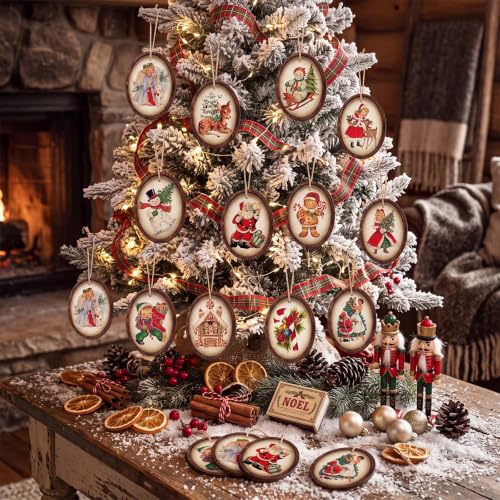 36 Pcs Vintage Christmas Ornaments - image 3