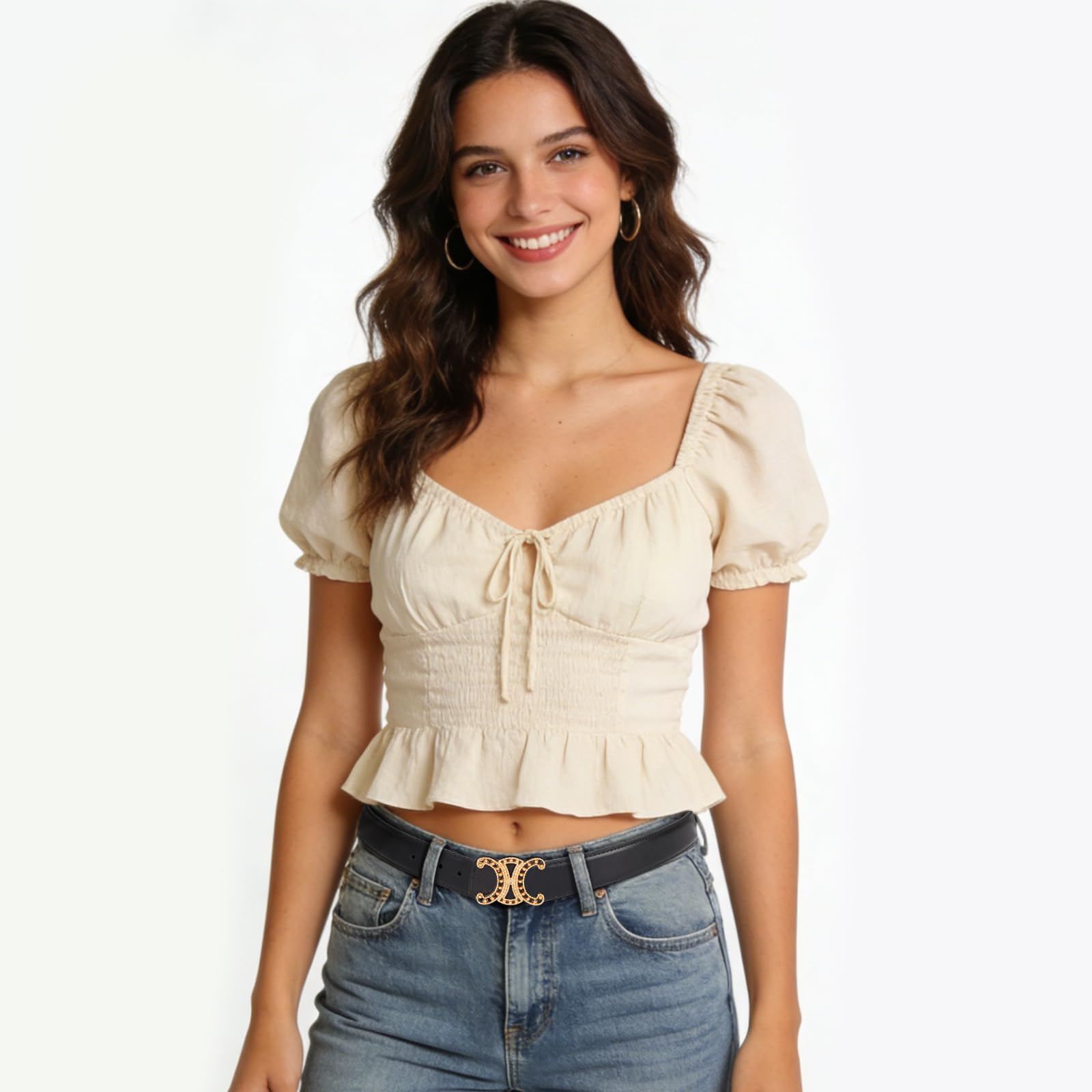 Aurolran Ceintures en cuir pour femmes, ceintures de luxe pour jeans et robe