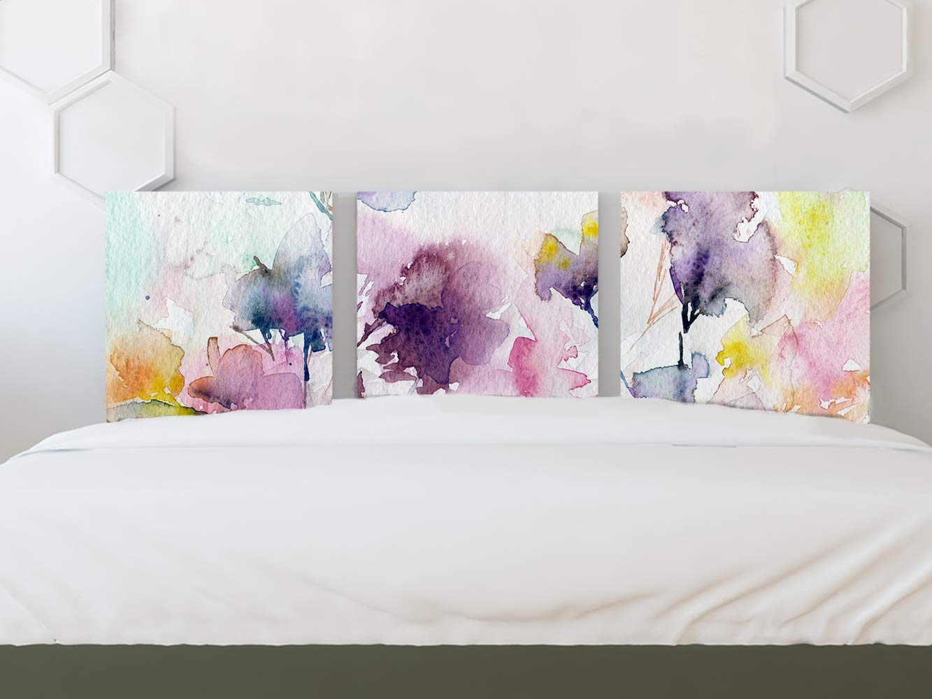Oedim Tête de lit en Aluminium avec réserve de luminosité Fleurs 30 x 30 cm Article décoratif de Chambres, têtes de lit, élégantes, innovantes, têtes de lit de dernière Technologie, Modernes 150cm