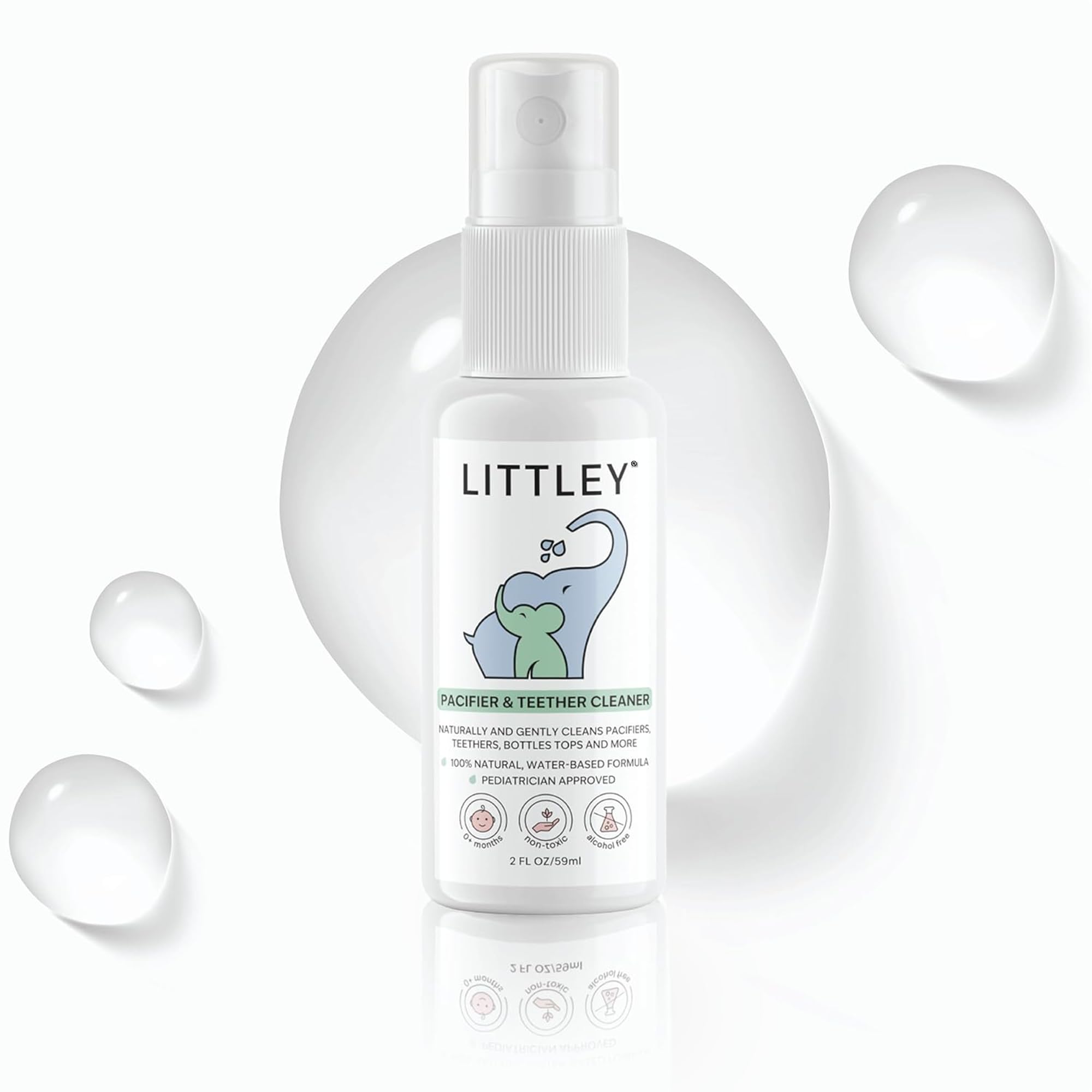 Littley Pacifier &amp; Teether Cleaner | HOCl Spray | 2 oz