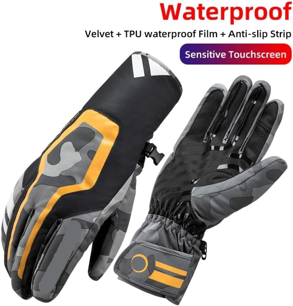 Rękawiczki rowerowe rękawiczki rowerowe zimowe wiatroszczelne wodoodporne motocyklowe rękawiczki z ekranem dotykowym rękawiczki rowerowe