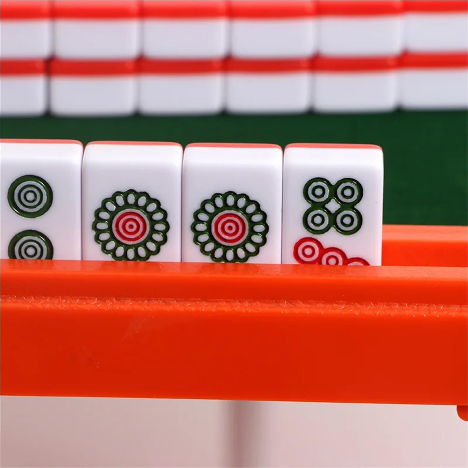 Tavolo Mahjong Mini set Mahjong con tavolo pieghevole Set di gioco Mah Jong portatile for viaggi, tempo libero, famiglia, accessori l'intrattenimento
