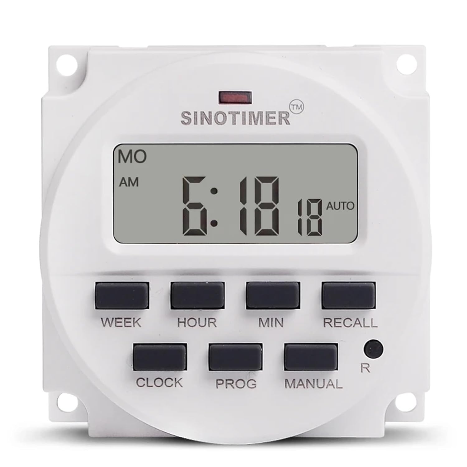12 Volt DC Timer Switch Control 7 Days Programmable Time Relay for LED Lights Applications(12V DCAC)