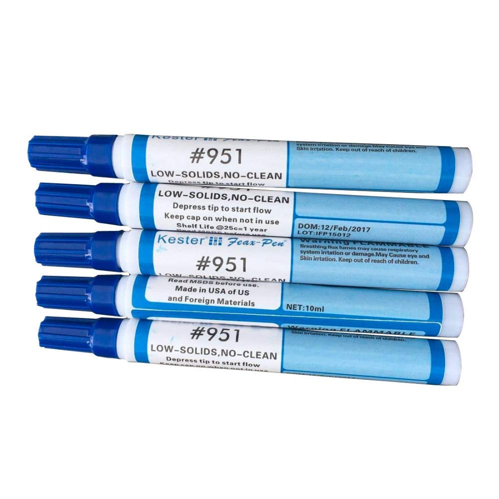 Soldering Rosin Flux Pen 951 10ml Low-Solid Non-Clean for Kester Soldering Solar Panel DIY Power Panel