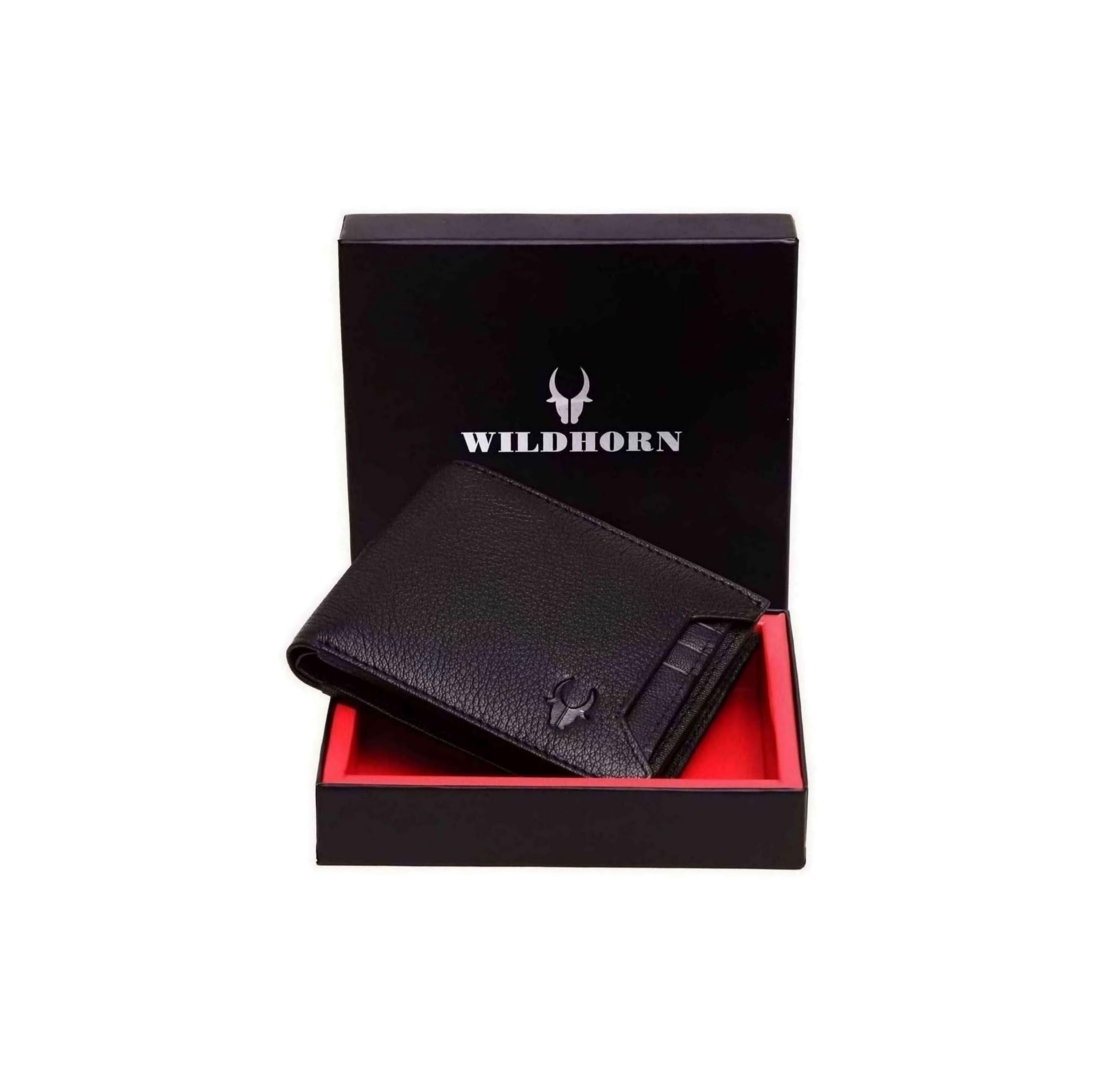 Rfid Protected Leather Wallet For Men, Black