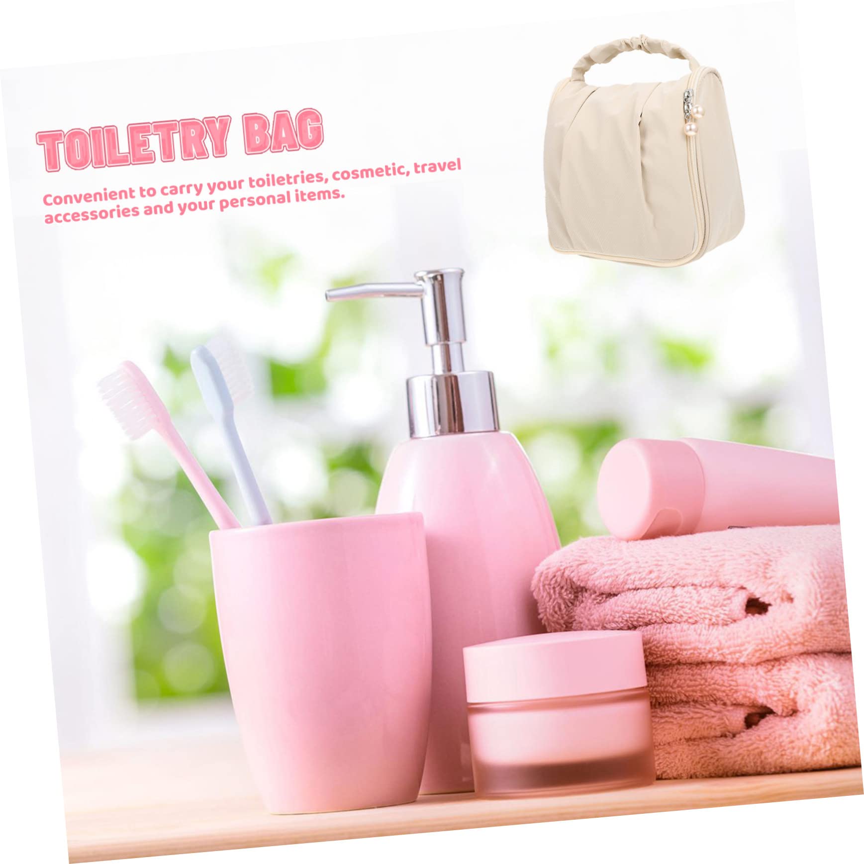 FOMIYES 3pièces Sac De Voyage Multifonctionnel Trousse De Toilette Suspendue Grand Sac De Maquillage pour Cosmétiques Accessoires De Toilettes Et Articles Personnels