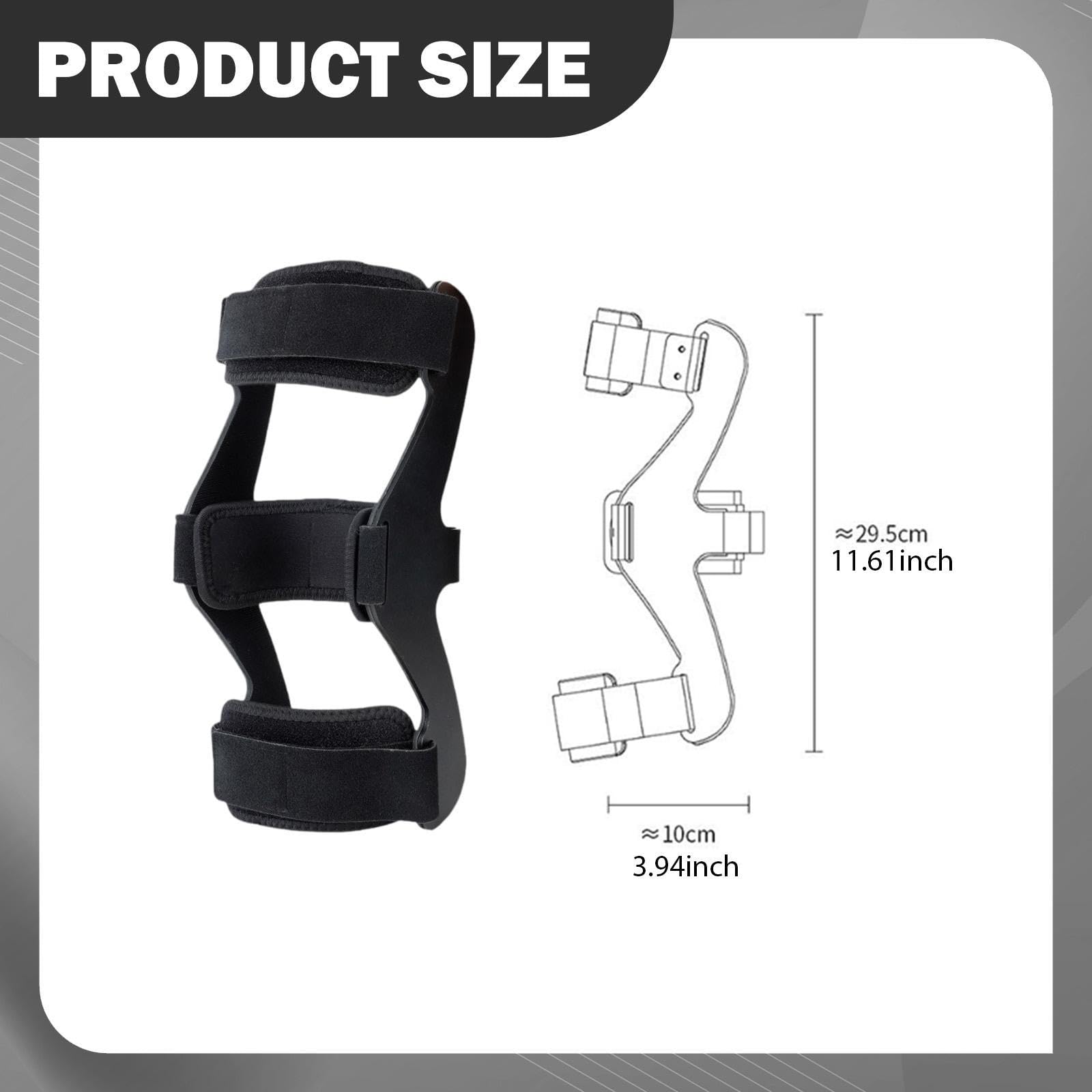 predolo Ginocchiera per iperestensione del ginocchio, supporto ergonomico stabilizzatore regolabile per attività all'aperto, M