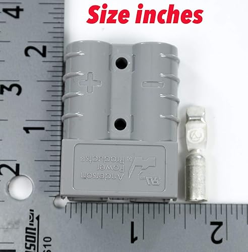 Miniatura 3 de Anderson Power Products - Kit de conectores SB50 50 amperios carcasa gris con 10 12 AWG 6319 1 par