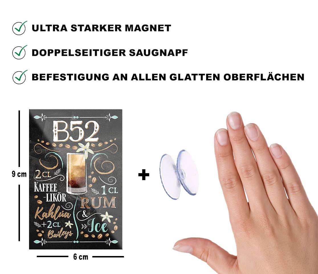 Calamita Per Frigorifero Schilderkreis24 A Forma Di Cocktail Zombie – 9 X 6 Cm – Idea Regalo Divertente