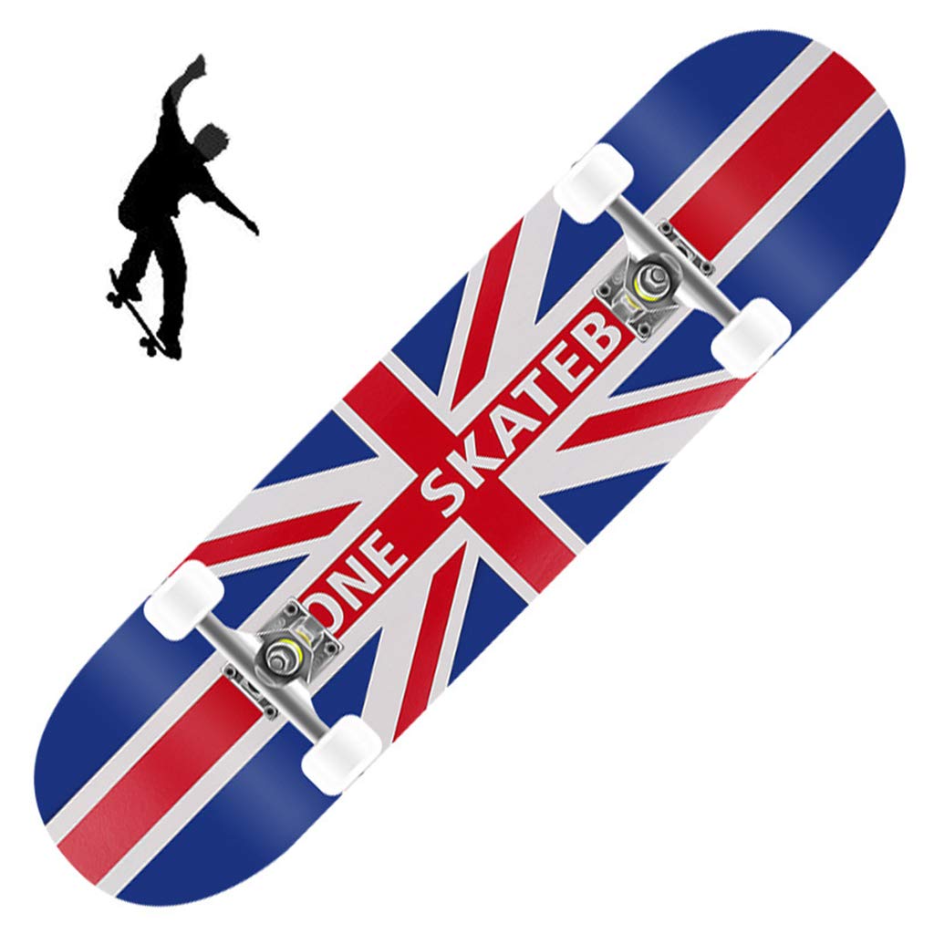 Skateboard Complet pour débutants Adultes Jeunes Enfants Cadeaux d'anniversaire Cadeaux Cadeaux Concentration et développement de l'équilibre Deck Town Riding Brush Street Nyuiu Park Street