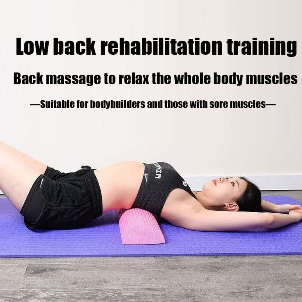 Rullo Semicircolare in Schiuma Eva per Yoga Pilates Attrezzature per Il Fitness Balance Pad Blocchi Yoga con Massaggio A Virgola Mobile