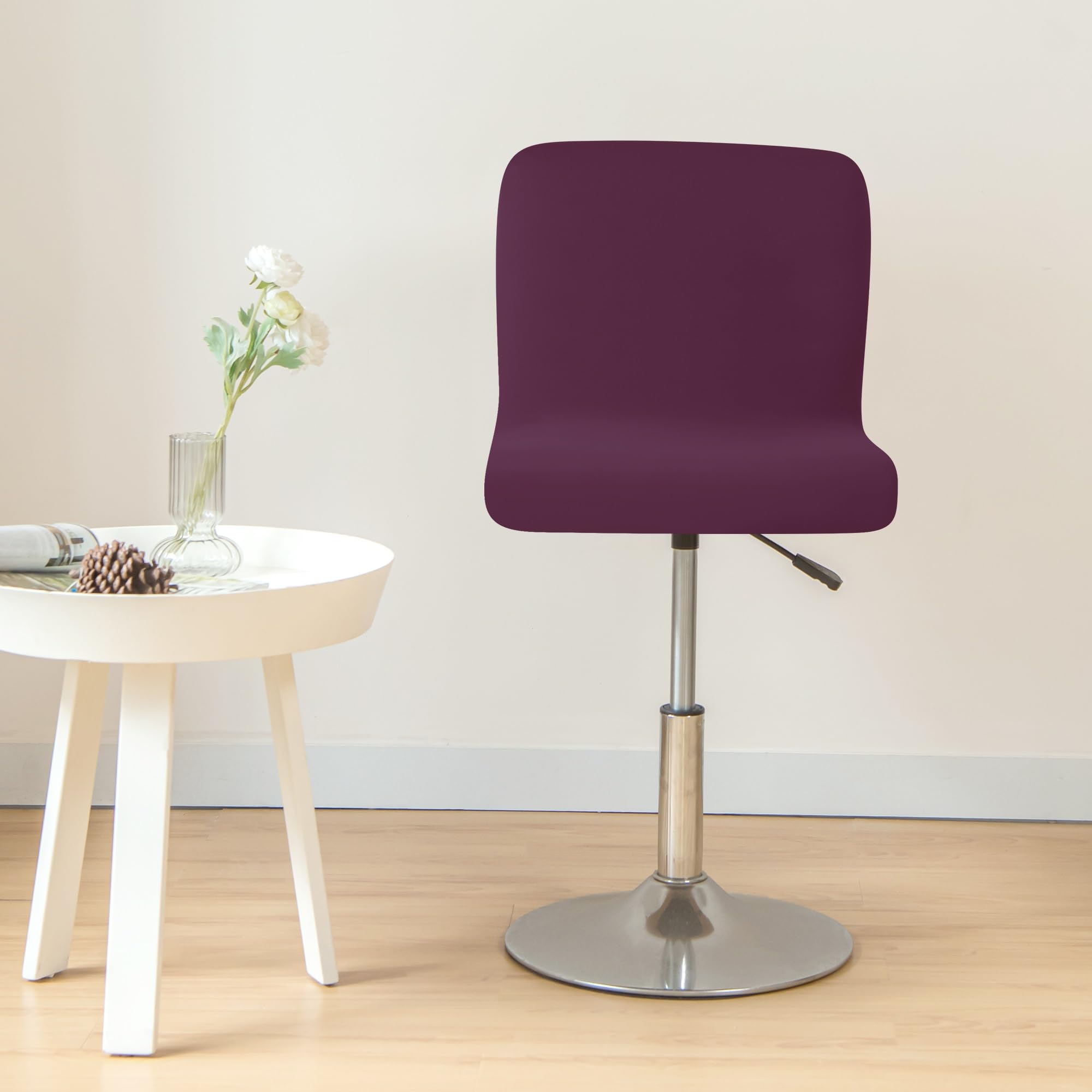 Coprisedie per Bar con Schienale 2/4/6 Pezzi Fodere per Sedia da Pranzo Copertura per Sgabello con Schienale Basso Coprisedia con Schienale Corto Elasticizzate Copertura Sgabello da Bar ( Color : #56