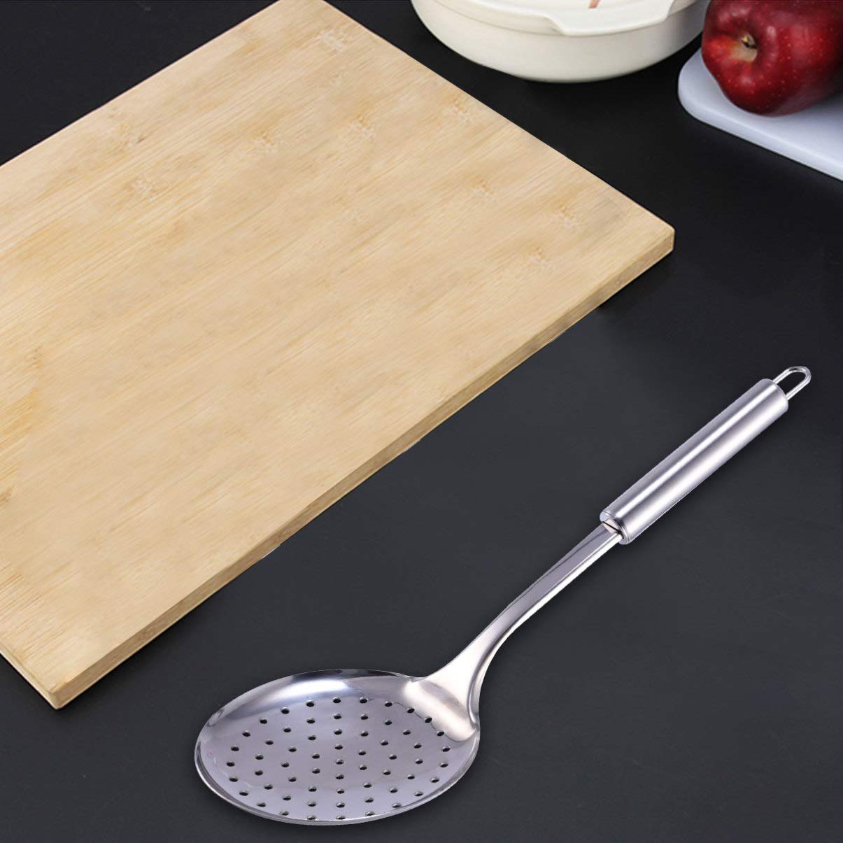 Cuillère à Soupe En Silicone Résistante à La Chaleur - Grande Capacité, Robuste Pour Cuisine Maison & Pro