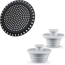 Bathtub Stopper 2pcs+Shower Drain Cover Hair Catcher