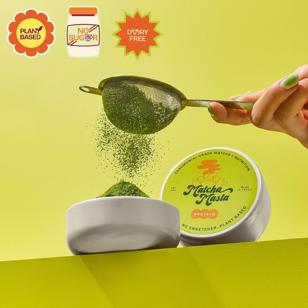 Matcha Masta Matcha Protein 40g 1 41 oz Matcha Tools Kit Set Bundle — view 6