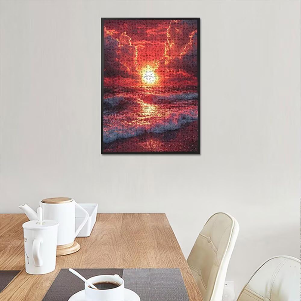 Puzzle 5000 Pezzi, Spiaggia Del Sole 3D Puzzle per Adulti Impegnativo, Educa Puzzles Artistico, Divertente E Stimolante Puzzles Decorativo per La Famiglia, Regalo e Decorazione Pareti DX0YL6-873