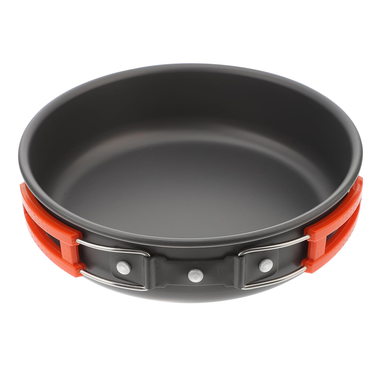 Abaodam Portable Non Stick Frying Pan Outdoor Cooking Pot for Camping Reliable Cookware for Hiking Picnics Multi Functional Cooking Utensil Essential Camping Kitchen Gear