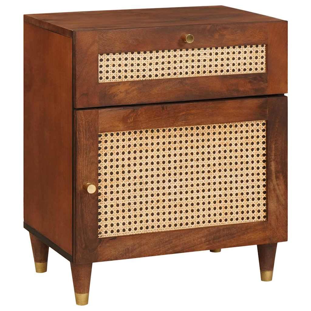 Table d'appoint avec tiroir et compartiment de rangement en bois pour un espace ordonné