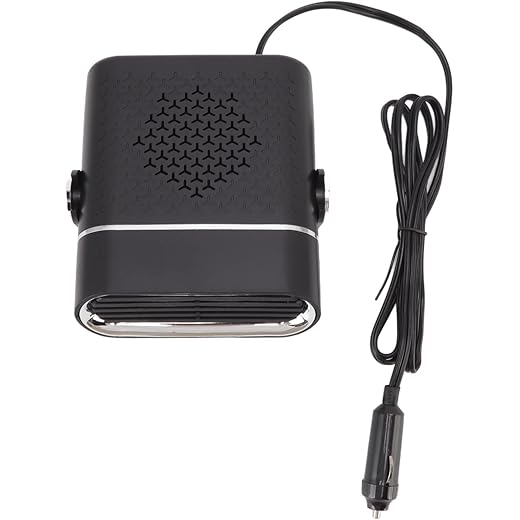 Car Heater Defroster, Driving Safety Car Defroster Defogger Heater ABS Shell 12V (Black)