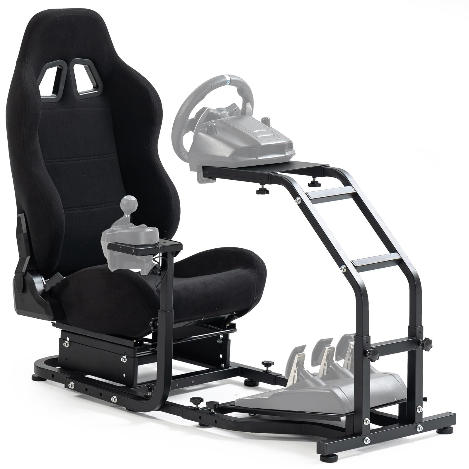 Amazon.co.jp: MINNEER Racing Cockpitトブラックシート調整可能