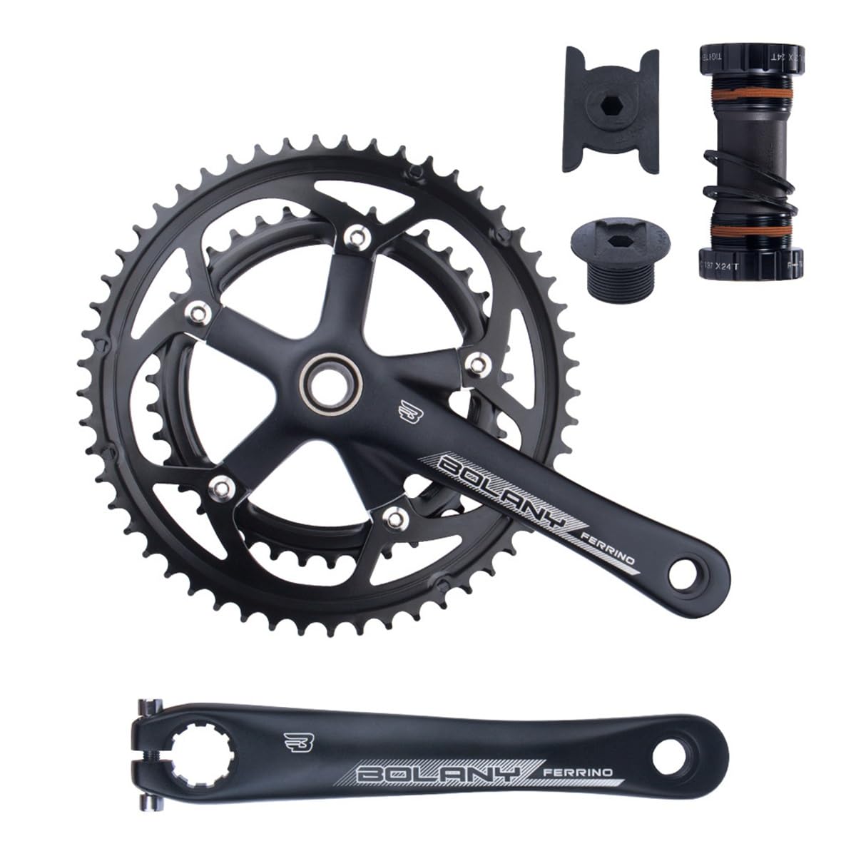 ロードバイクの部品、クランク Amazon.co.jp: ロードバイククランクセット 130BCD ダブル・チェーン