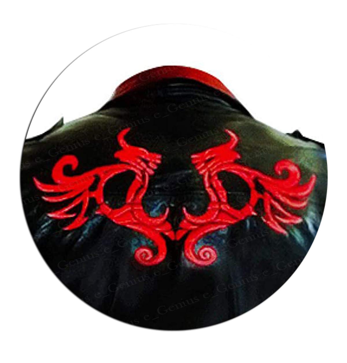 Egenius Men Alex Mercer Prototype Dragon Embroidery Black Costume