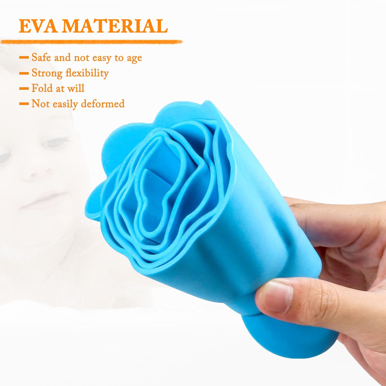 Copri Orecchie Per Doccia 2 Cuffie Da Doccia Bambini Impermeabili - Visiera Protettiva Regolabile Per Shampoo Paraorecchie Per Doccia - 6