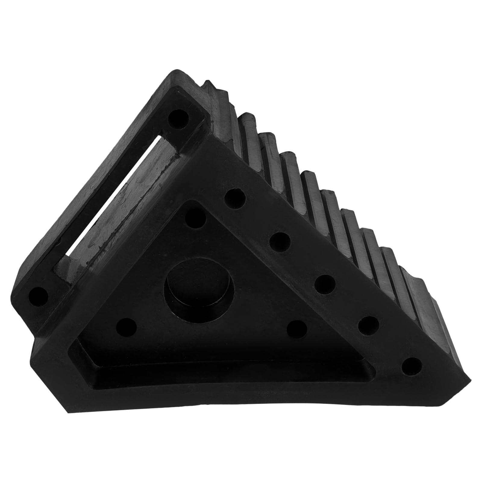 HANABASS Calzo de Rueda de Goma Negro Portátil Antideslizante