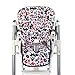 BambiniWelt Cojín de asiento, funda de repuesto para trona Peg Perego Prima Pappa Diner, 24 colores Tiere Rot/Schwarz