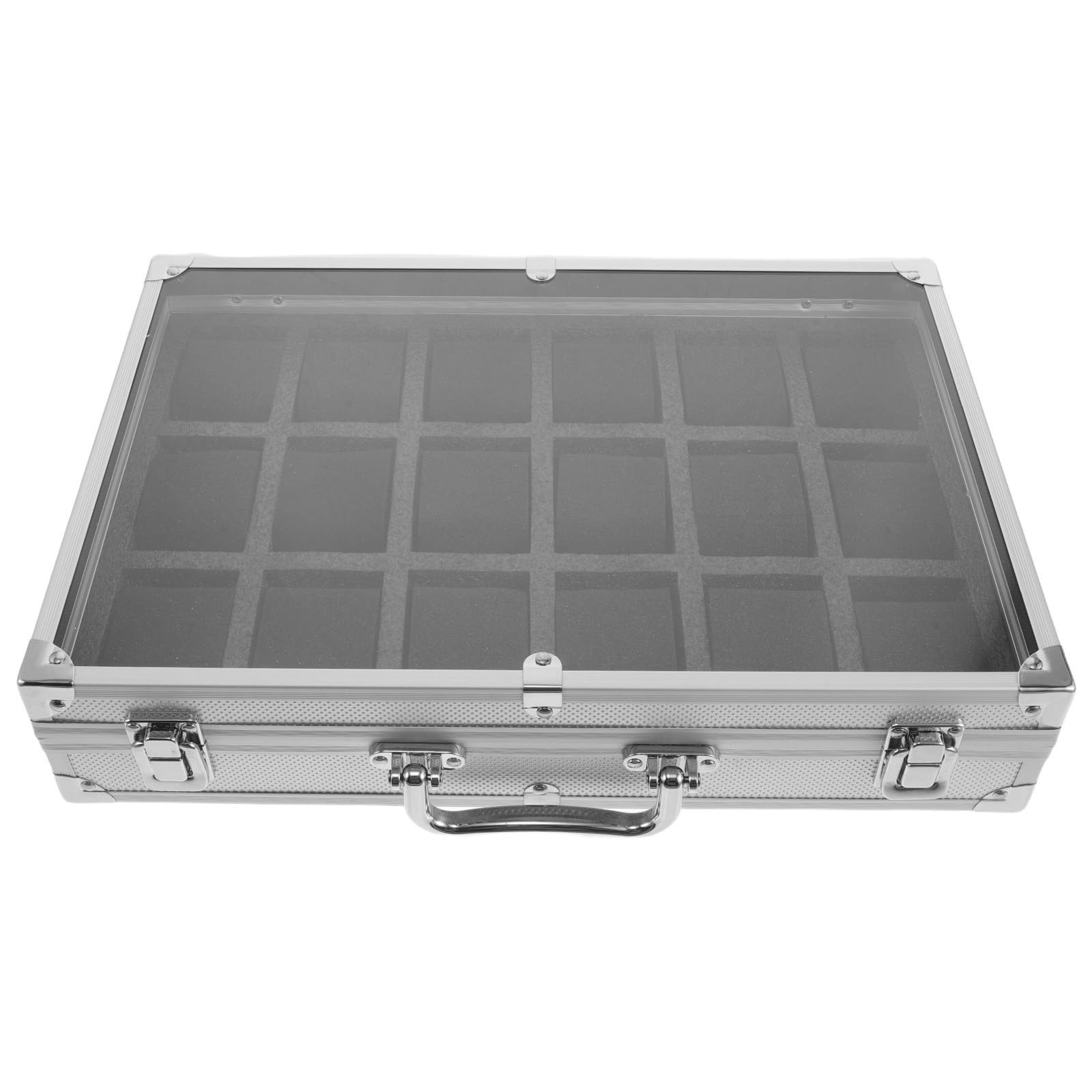 Hemobllo Coffret de Présentation de Montre Rigide 18 Compartiments