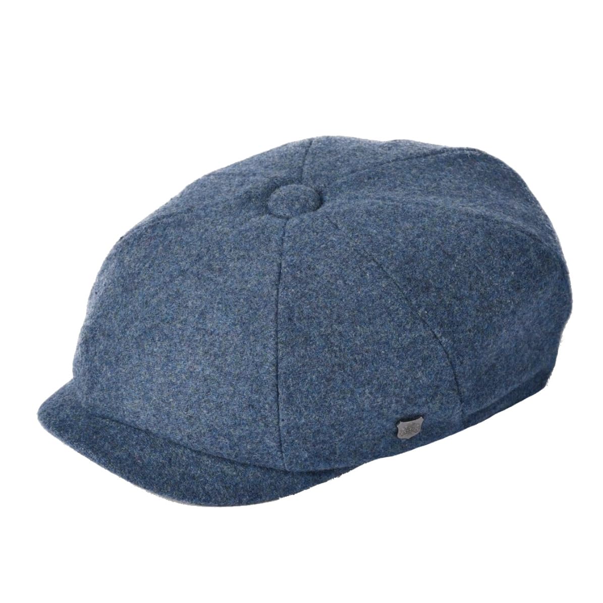 Failsworth Hats Alfie Melton Newsboy Cap (7, Jeans Blue)