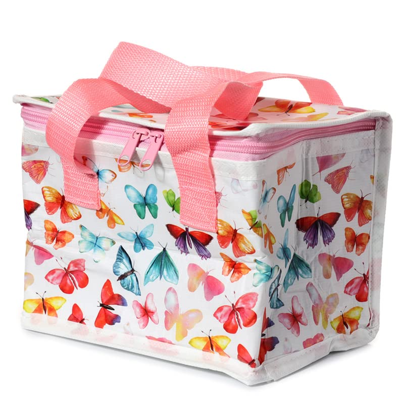 HoitoDeals Butterfly House Pick of the Bunch RPET Recycled Lunch Box Cool Bag For School, Office, Outdoor, Camping, Travel etc. (1Pcs)