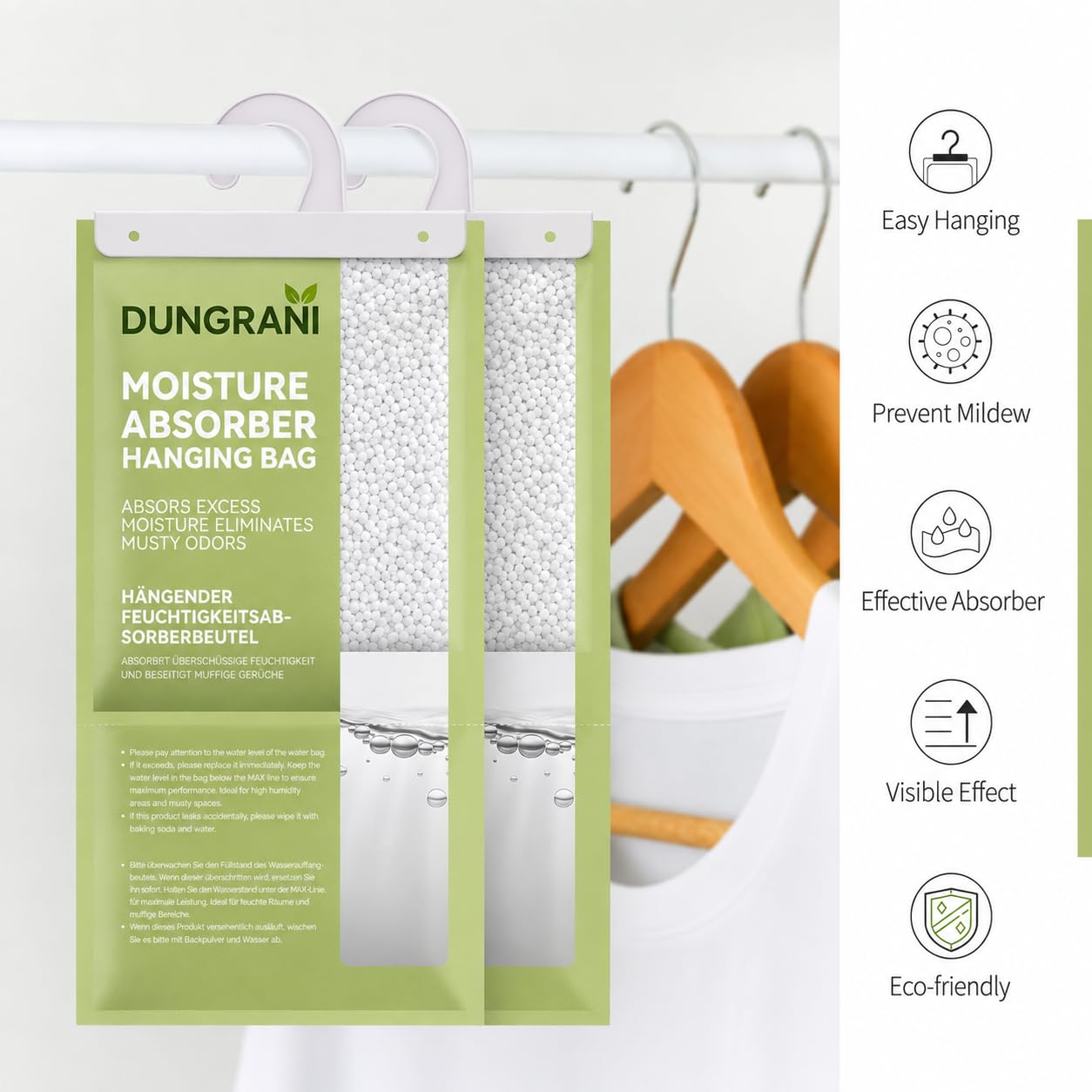 DUNGRANI Moisture Absorbers - Closet Dehumidifiers -2