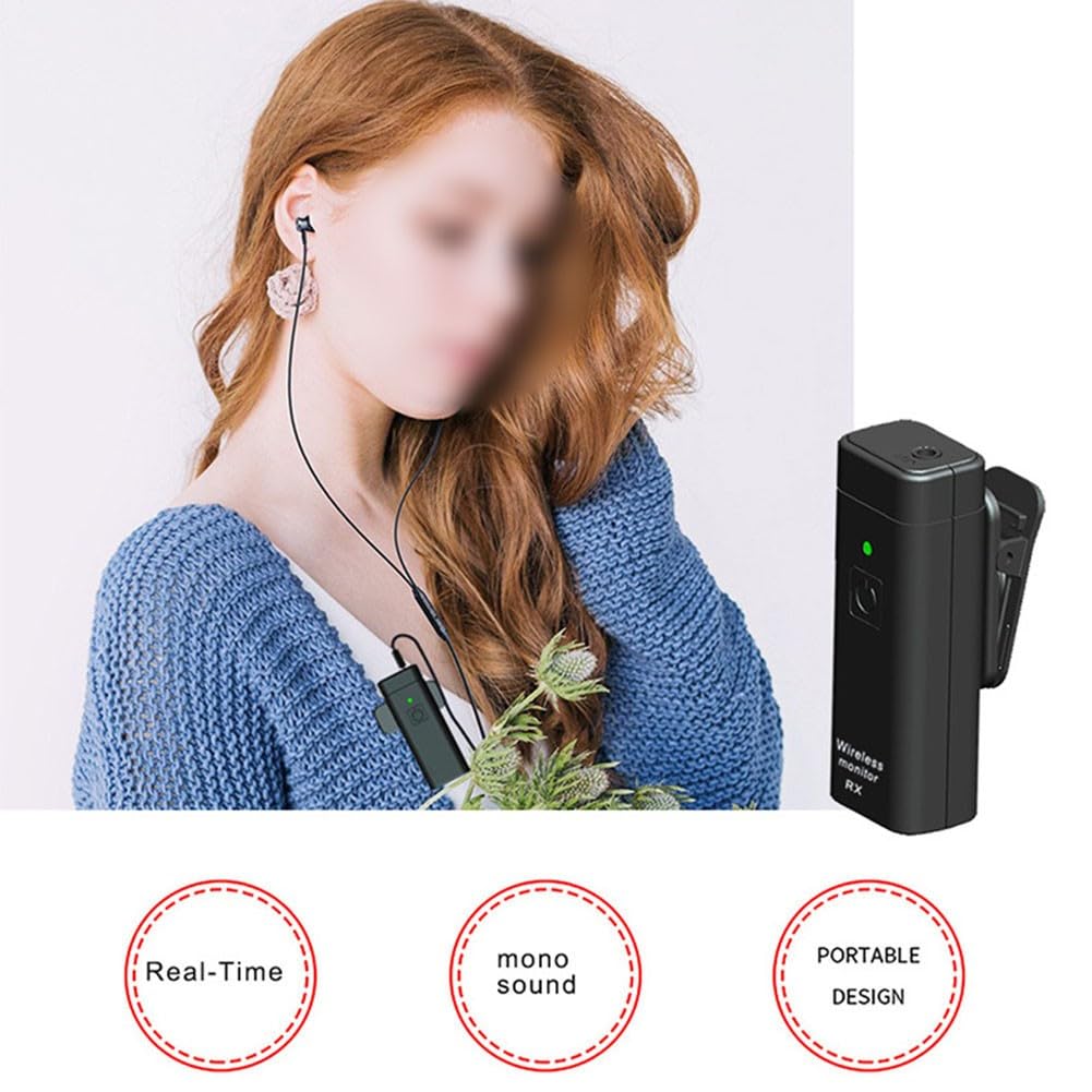 Système de surveillance intra-auriculaire sans fil UHF, 75 Hz à