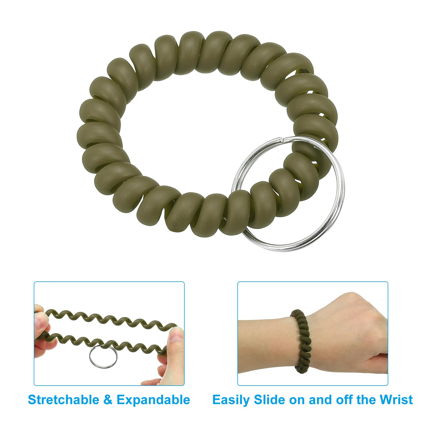 PATIKIL Stretchable Wristband Wristlet Keychain - Image 3