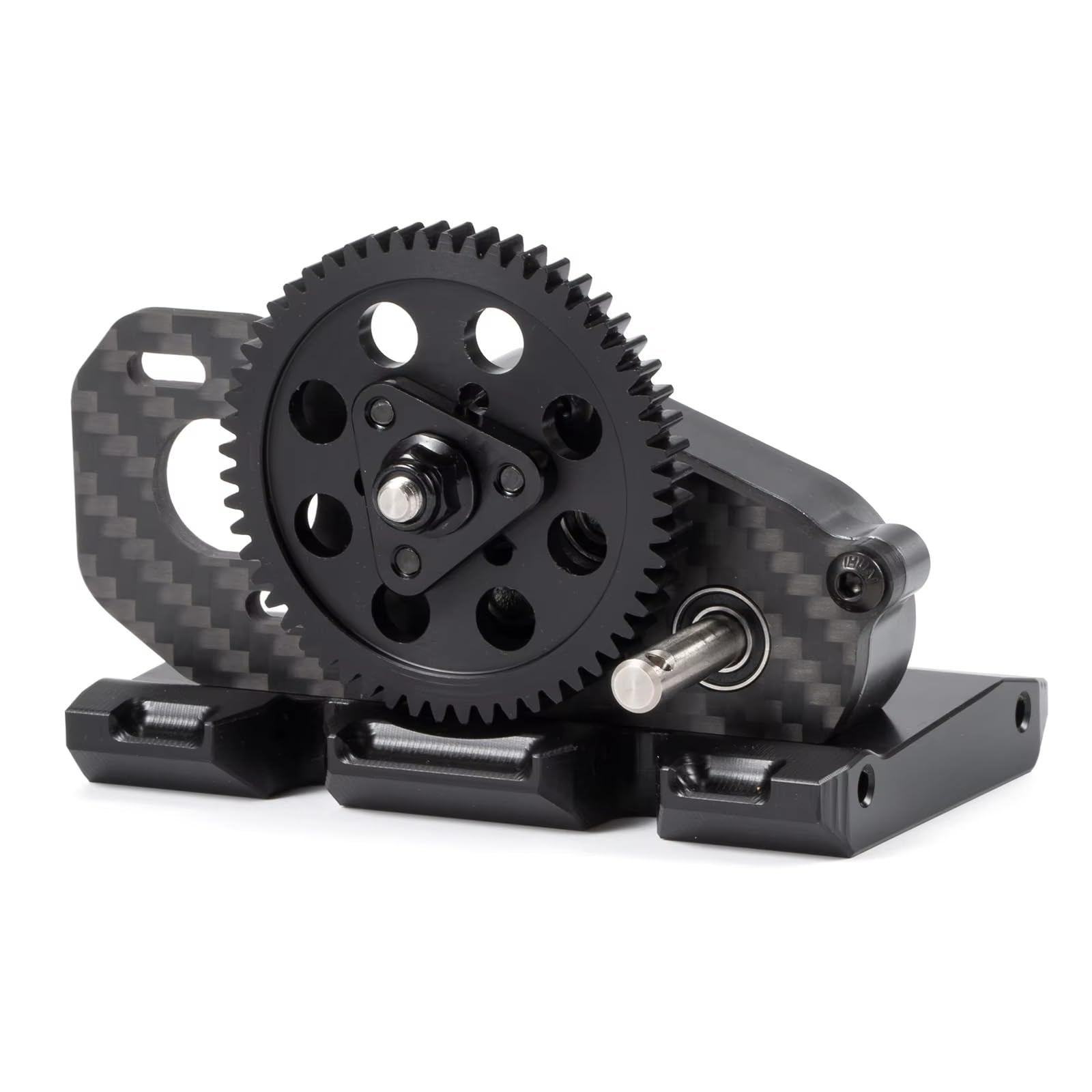 CobraCrawler LCG Transmission 17% and 29% Overdrive with Angled Skid Plate for 1/10 RC Crawler Competition Performance Chassis Cheater Rigs (29% Front Overdrive)
