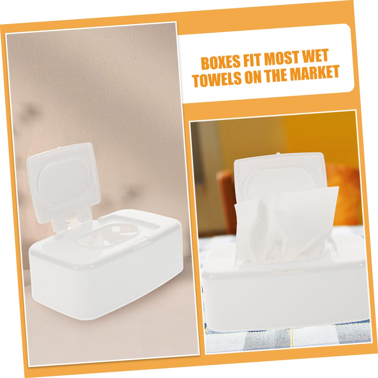 Ciieeo 12 Pièces Boite à essuyer lingettes pour bébés essuyer Le récipient étui à lingettes avec Couverture lingettes humides boîte de mouchoirs humides Tissu de bébé