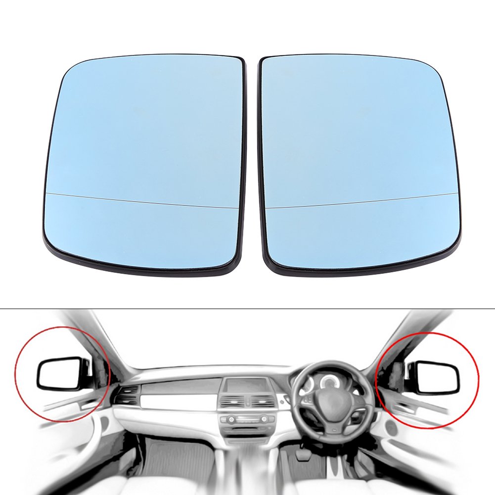 Verre de Rétroviseur D'aile de Porte Gauche et Droite Anti-aveugle de Voiture Chauffé pour X5 E53 1998-2006