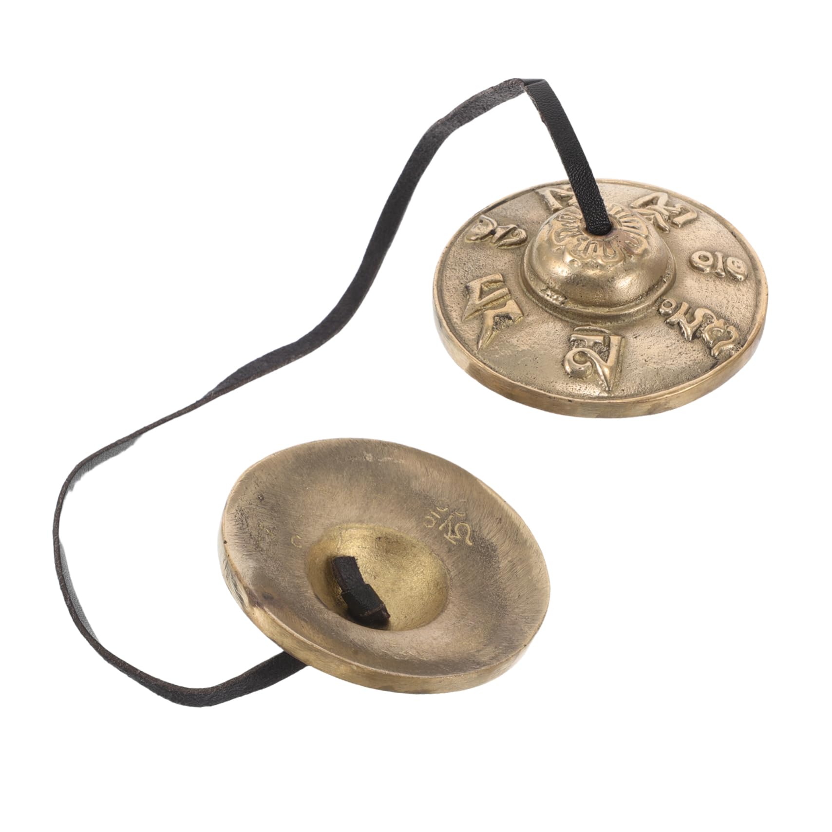 VICASKY Large Meditation Bell Nepal Bell Ringing Craft Bells Buddhist Tingsha Cymbals Jingle Bells for Crafting
