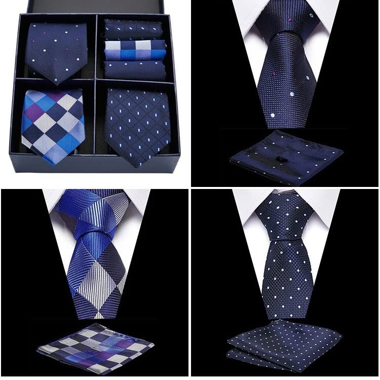 Set de corbatas y accesorios de seda para boda miniatura 3