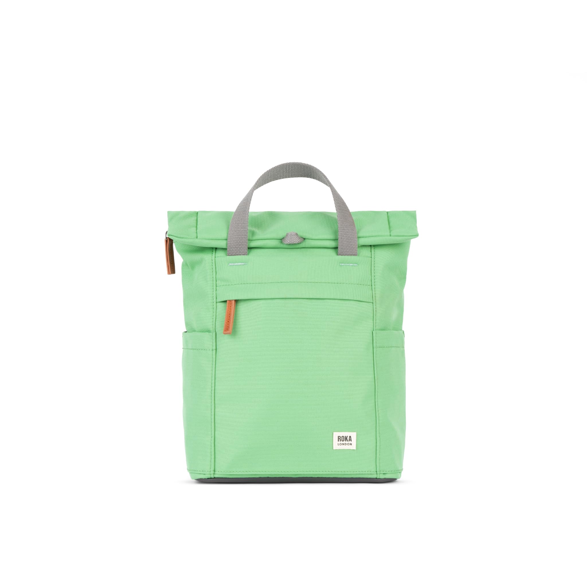 ROKA London Finchley A Small Sustainable Canvas Backpack (Peppermint)