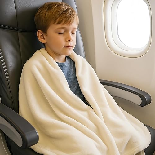 Miniatura 3 de PREMIUM Calidad Super Suave cobija de felpa, cálida y Fuzzy cama throwsbaby, Niños y Adultos sizes disponible en Luz rosa, azul claro, Marfil, Gris,