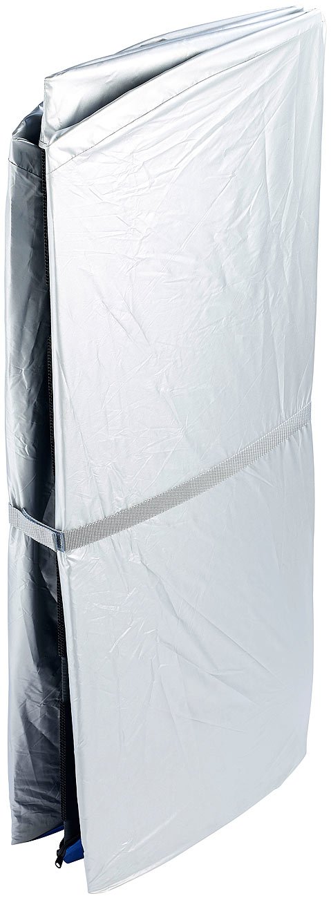 newgen medicals Mini Infrarotkabine: Portable Infrarot-Sauna V2 mit 2 Keramik-Heizern, Klapp-Sitz, 1.600 W (Sitzsauna, Mobile Sauna, IR)