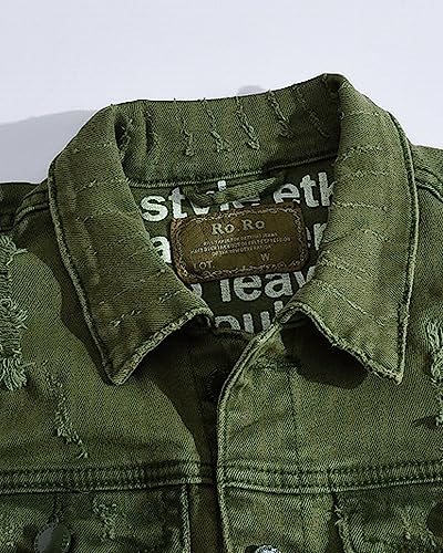 Men's Fit Retro Ripped Denim Vest Sleeveless Motorcycle Biker Jean Vest and Jacket3