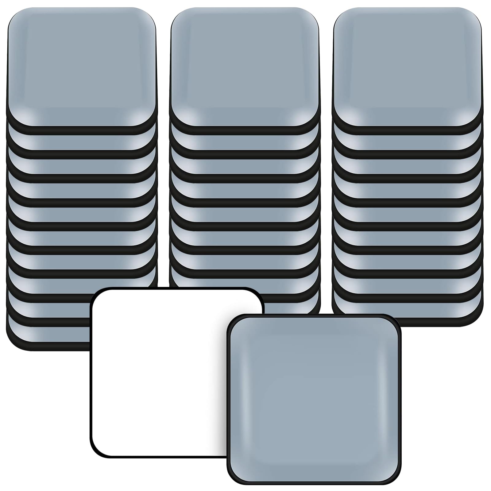 30 Scivoli In Teflon Per Mobili - Cursori Adesivi 20x20mm Per Spostare Divani, Letti E Tavoli - Foto 8