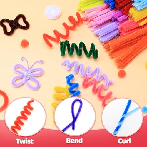 Miniatura 9 de Praisebank Limpiadores de tuberías para manualidades (200 piezas en rojo), limpiadores de tuberías de 12 pulgadas de largo, limpiadores de pipa rojos