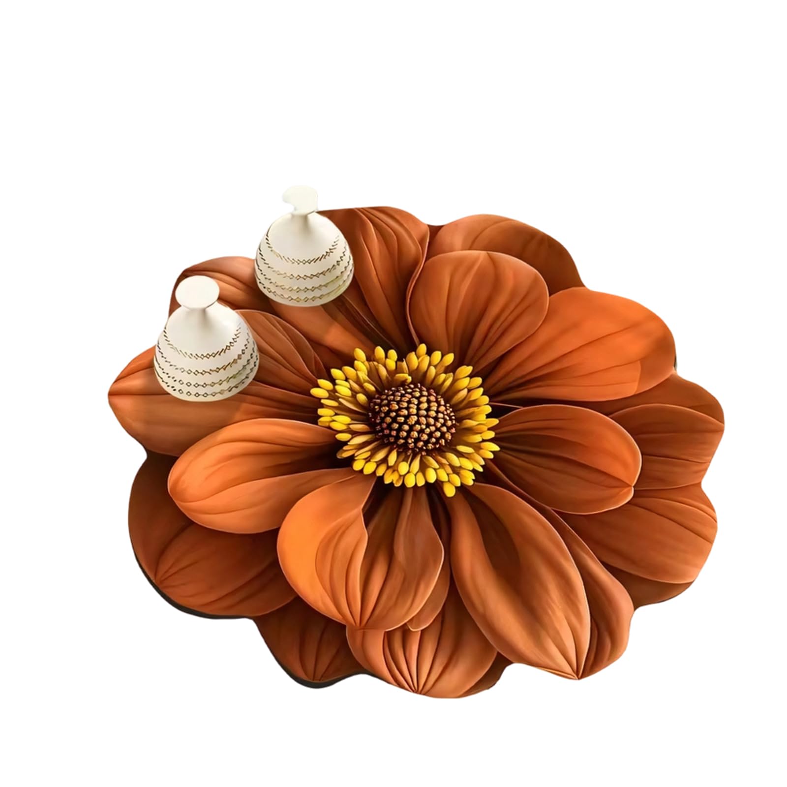 our fave Kitchen Counter Drainer Mat with 3D Floral Pattern Nonslip Silicone Countertops Foldable Drying Pad Slip Resistant Sink Pad
